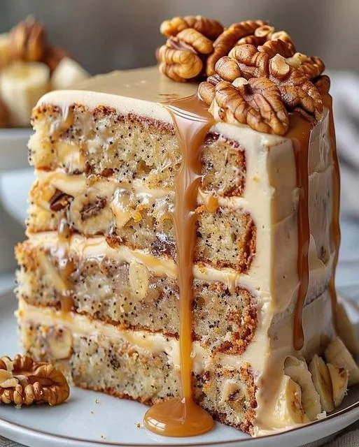 Walnuss-Bananen-Karamell Kuchen: Ein Genuss für Genießer 3 Walnuss-Bananen-Karamell Kuchen: Ein Genuss für Genießer