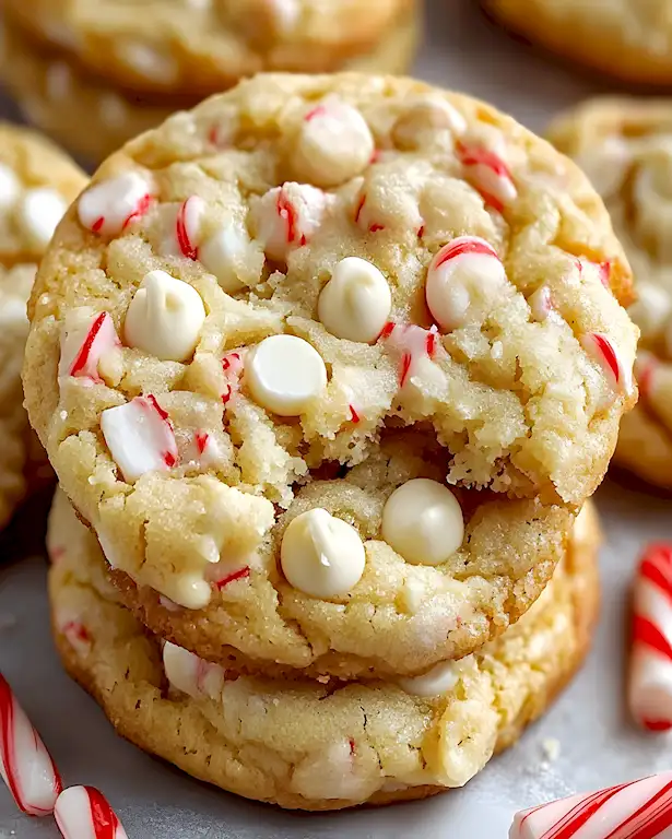 Weihnachtliche Plätzchen mit weißer Schokolade und Pfefferminz 3 Weihnachtliche Plätzchen mit weißer Schokolade und Pfefferminz