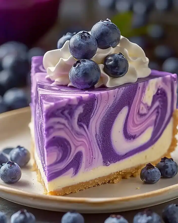 Weißer Schokoladen-Heidelbeer-Käsekuchen Rezept: Elegant & Lecker