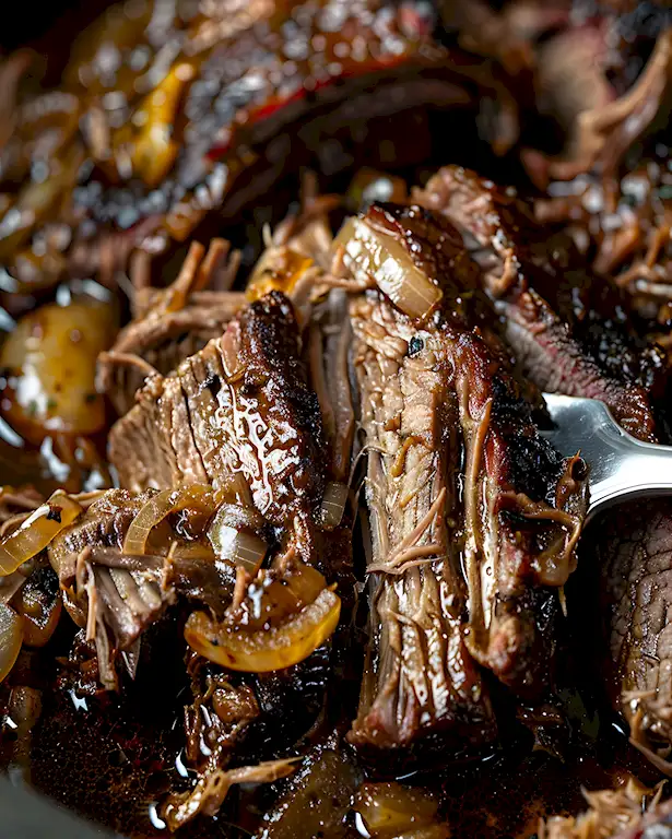 Zarte Rinderbrust aus dem Slow Cooker mit BBQ-Sauce 3 Zarte Rinderbrust aus dem Slow Cooker mit BBQ-Sauce