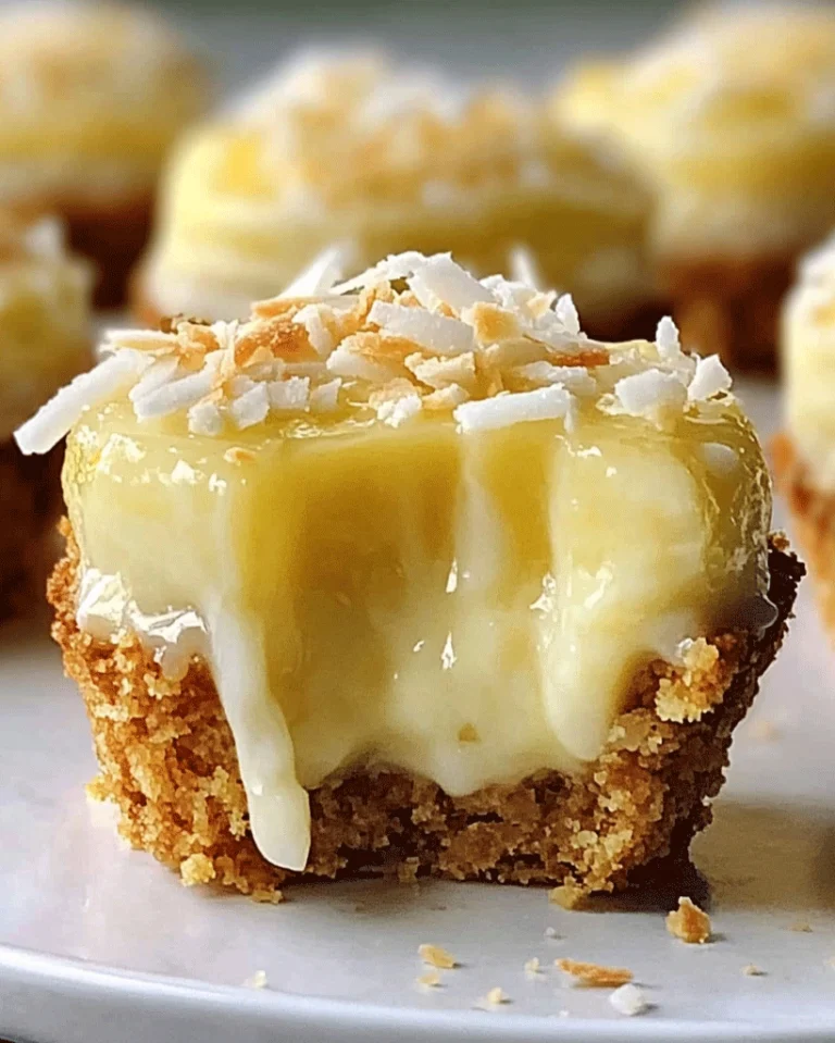 Zitronen-Kokos Mini Pies ohne Backen 3 Zitronen-Kokos Mini Pies ohne Backen