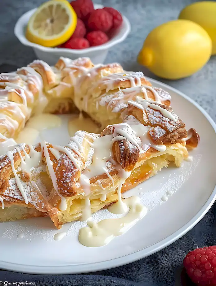 Zitronen Quark Kranz Rezept einfach backen 3 Zitronen Quark Kranz Rezept einfach backen