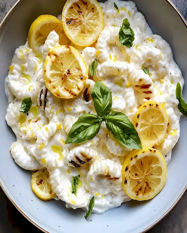 Zitronen Ricotta Pasta Gegrillt Cremig & Leicht 3 Zitronen Ricotta Pasta Gegrillt Cremig & Leicht