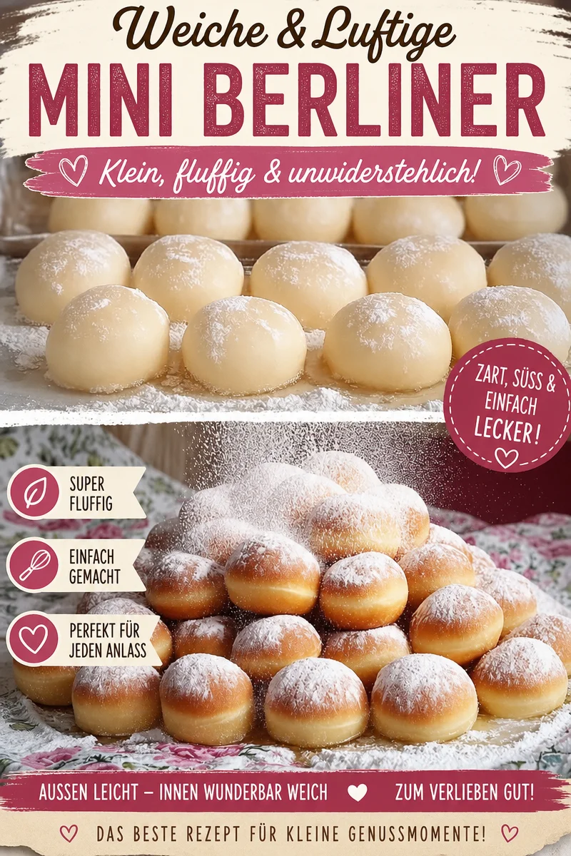 Berliner Pfannkuchen Rezept Omas Art – Ein süßer Genuss für die ganze Familie Berliner Pfannkuchen Rezept Omas Art – Ein süßer Genuss für die ganze Familie - Erlebe die süße Kindheitserinnerung mit diesem Berliner Pfannkuchen Rezept nach Omas Art. Lasse den Duft von frisch gebackenem Hefegebäck deine Sinne betören. Mit Marmelade, Pudding oder Nuss-Nougat-Creme gefüllt, sind diese Berliner der perfekte Genuss für jeden Anlass. Probiere es jetzt aus und bringe deine Familie zusammen! #BerlinerPfannkuchen #SüßeRezepte #OmasKüche