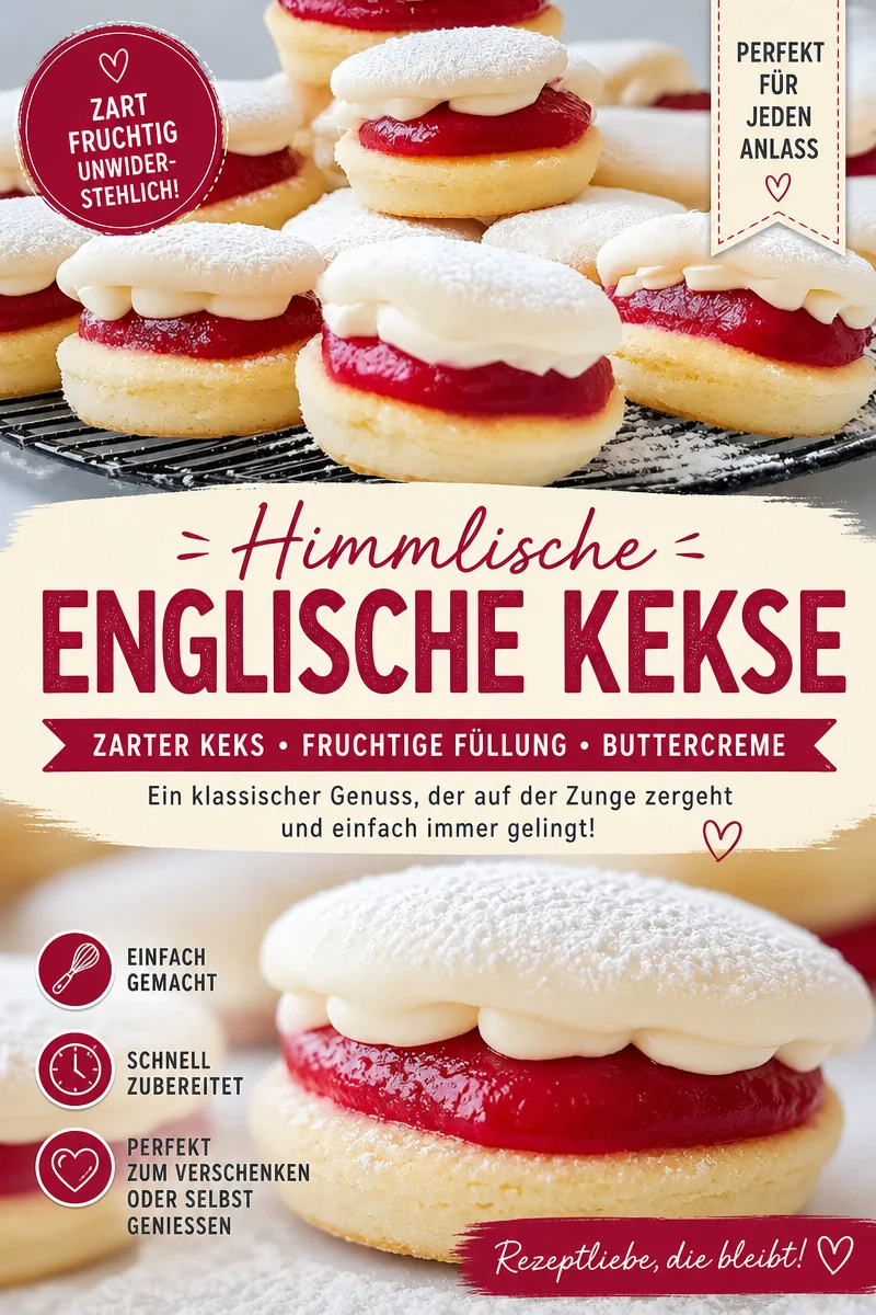 Himbeer Küsschen mit zarter Buttercreme für nostalgischen Genuss Himbeer Küsschen mit zarter Buttercreme für nostalgischen Genuss - Hol dir die Kindheit zurück mit unseren Himbeer Küsschen! Diese zarten Plätzchen sind nicht nur einfach zuzubereiten, sondern bringen den süßen Geschmack von frischer Buttercreme und fruchtiger Himbeermarmelade. Perfekt für jede Kaffeetafel oder als süßes Geschenk. Lass dich von diesem Rezept inspirieren und stelle deine eigenen Himbeer Küsschen her! Probiere es jetzt aus! #Kekse #Plätzchen #Backen
