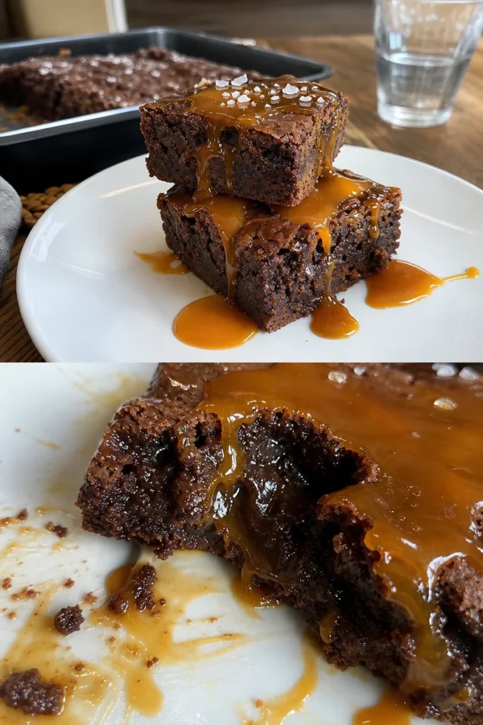 Karamellige Schokoladenbrownies Rezept 3 Karamellige Schokoladenbrownies Rezept