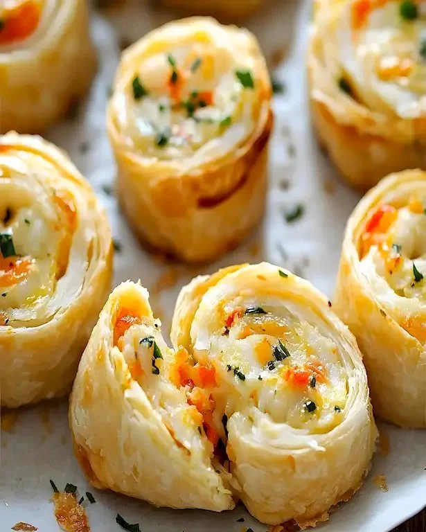 Kleine Pinwelle Bites Krabbenfüllung Rezept 3 Kleine Pinwelle Bites Krabbenfüllung Rezept