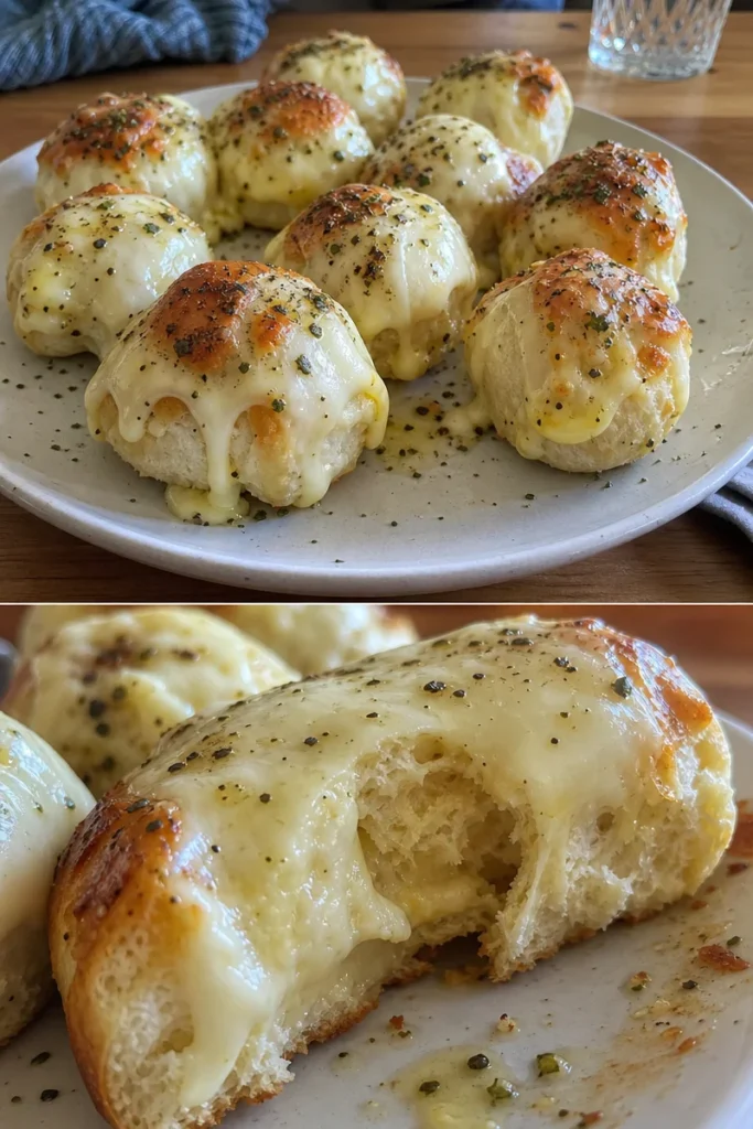 Knoblauchbutter Käse-Bomben aus Biscuit 3 Knoblauchbutter Käse-Bomben aus Biscuit