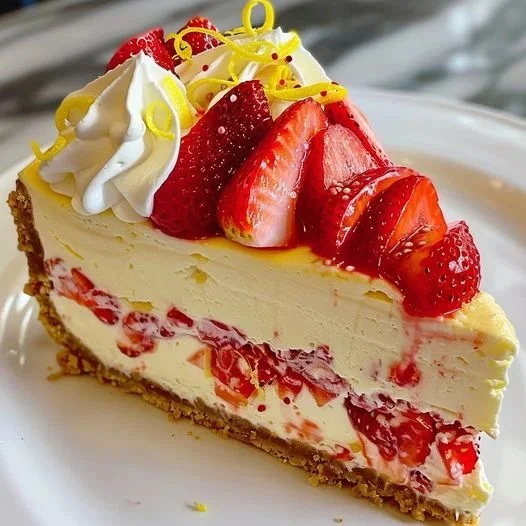 Krümelige Kirschtorte Rezept mit Zitronen und Erdbeeren 3 Krümelige Kirschtorte Rezept mit Zitronen und Erdbeeren
