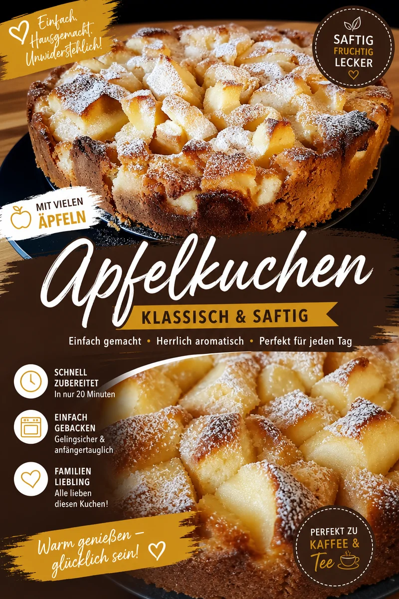Saftiger Apfelkuchen mit Schmand – Einfaches Rezept für jeden Anlass Saftiger Apfelkuchen mit Schmand – Einfaches Rezept für jeden Anlass - Entdecke unser absolutes Lieblingsrezept für einen saftigen Apfelkuchen mit Schmand! Dieser Kuchen ist nicht nur super lecker, sondern gelingt immer und ist perfekt für jede Kaffeetafel. Hol dir die Rezeptdetails und verwöhne deine Familie mit diesem herzhaften Genuss. Lass dich von Zutaten wie saftigen Äpfeln und cremigem Schmand verführen. Probiere es jetzt aus! #Apfelkuchen #Backen #LeckereRezepte