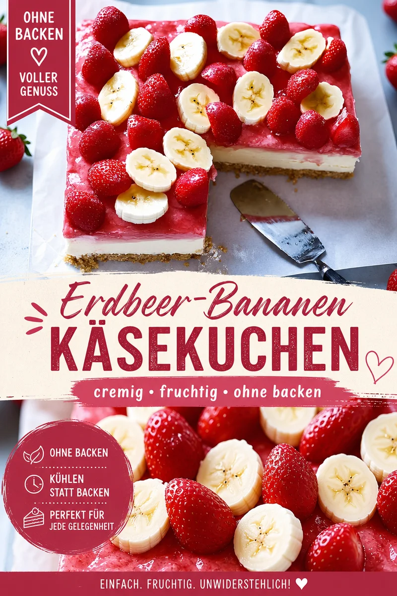 Saftiger Erdbeer-Bananen-Kuchen mit Mascarpone – einfach himmlisch! - Genieße den perfekten Nachmittagsgenuss mit unserem saftigen Erdbeer-Bananen-Kuchen! Dieser köstliche Kuchen vereint frische Früchte und cremige Mascarpone zu einem Genuss, der deine Gäste begeistern wird. Probiere es aus und lasse deinen Garten mit diesem himmlischen Kuchen erblühen. Rezept jetzt entdecken! #KuchenLiebhaber #ErdbeerKuchen #Backen