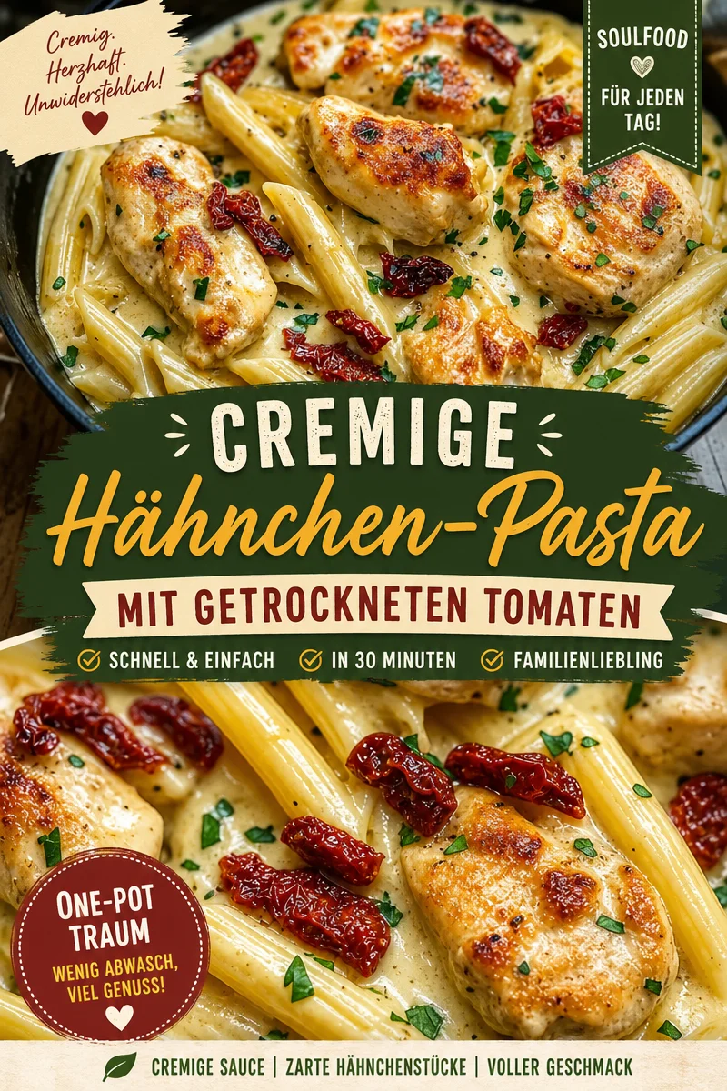 Schnelle cremige Hähnchen-Pasta mit Knoblauch und Parmesan - Ein Genuss! Schnelle cremige Hähnchen-Pasta mit Knoblauch und Parmesan - Ein Genuss! - Lust auf ein köstliches Abendessen, das ruckzuck zubereitet ist? Probiere meine cremige Hähnchen-Pasta mit Knoblauch und Parmesan! Dieses einfache Rezept vereint zarte Hähnchenbrust, würzigen Knoblauch und cremige Sauce zu einem unvergesslichen Geschmackserlebnis. Ideal für stressige Tage, an denen du schnell etwas Leckeres auf den Tisch bringen möchtest. Koche jetzt und lass dich verwöhnen! #HähnchenPasta #SchnelleRezepte #Kochideen
