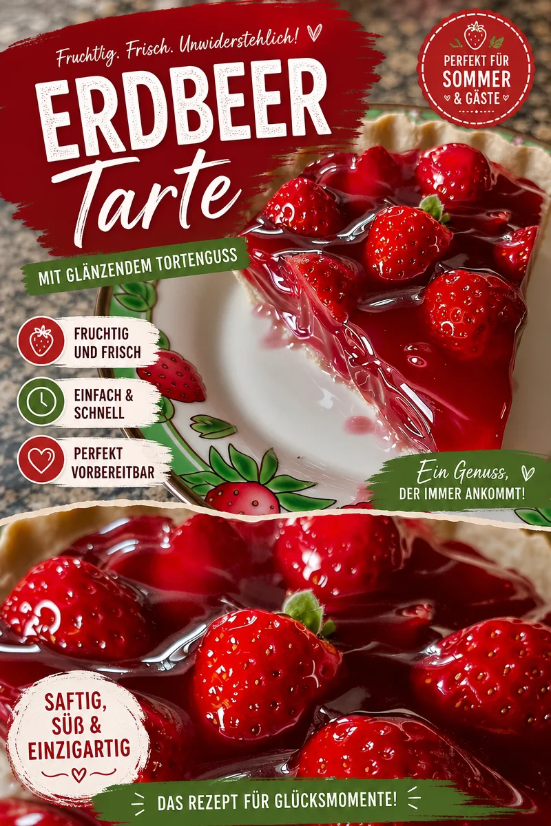 Schnellen und frischen Erdbeer-Sahne-Kuchen mit Wackelpudding zubereiten Schnellen und frischen Erdbeer-Sahne-Kuchen mit Wackelpudding zubereiten - Brauchst du eine fruchtige Süßigkeit? Dieser Erdbeer-Sahne-Kuchen mit Wackelpudding-Topping ist die perfekte Wahl! Mit einem knusprigen Boden und einer cremigen Füllung aus Frischkäse und Erdbeeren ist er der ideale Gaumenschmaus für jede Gelegenheit. Lass dich inspirieren und bereite diesen herrlichen Kuchen jetzt zu! Teile das Rezept und überrasche deine Freunde! #Erdbeerkuchen #Süßspeisen #Backen