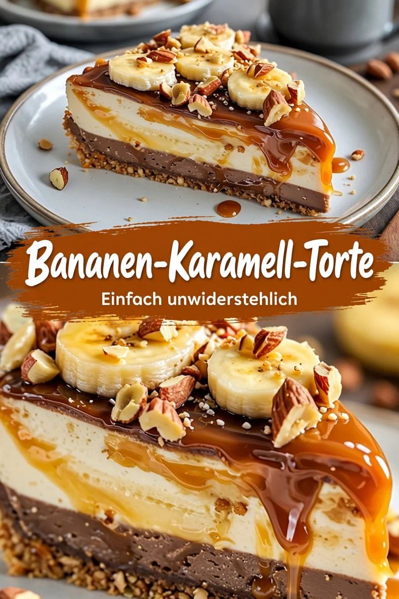Exquisiter Mandelboden Bananen-Karamell Käsekuchen – ein Muss! Exquisiter Mandelboden Bananen-Karamell Käsekuchen – ein Muss! - Genießen Sie den himmlischen Geschmack dieses cremigen Mandelboden Bananen-Karamell Käsekuchens, der mit seiner perfekten Kombination aus Aromen und Texturen begeistert. Perfekt für jeden Anlass! Lassen Sie sich diesen Genuss nicht entgehen – jetzt nachbacken! #Käsekuchen #Dessert #Backen