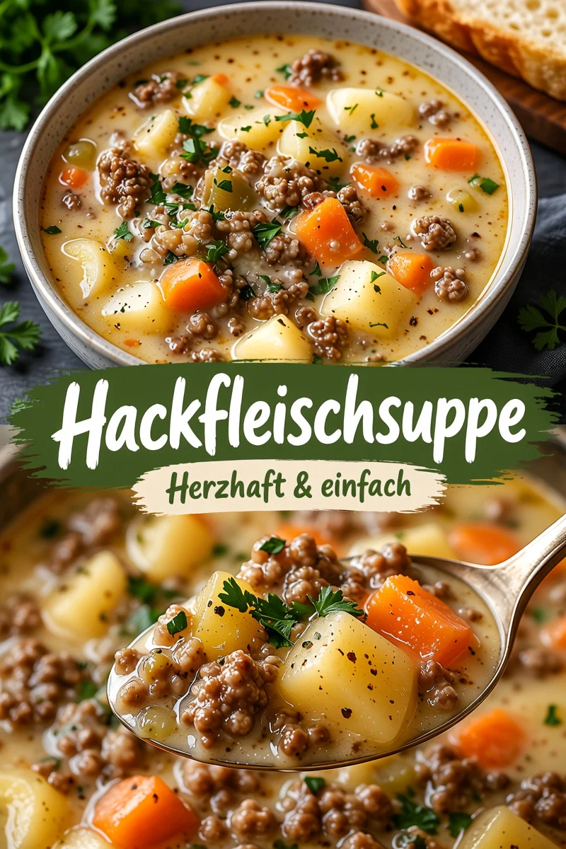 Leckere Hamburger Suppe für kalte Abende - einfach nachzukochen! - Entdecke dieses einfach zuzubereitende Rezept für Hamburger Suppe, perfekt für kalte Abende! Mit saftigem Hackfleisch, frischem Gemüse und einer herzhaften Brühe ist diese Suppe ideal, um dich rundum zu wärmen. Probiere es noch heute aus und überrasche deine Familie! #HamburgerSuppe #Eintopf #SchnelleRezepte